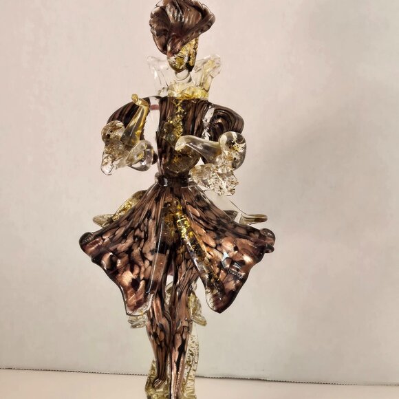 Vintage Italian Venetian man Murano Art Glass Figurine signed by artist - Picture 1 of 7